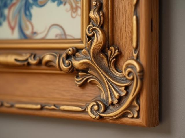 Hand-Carved Oak Frame