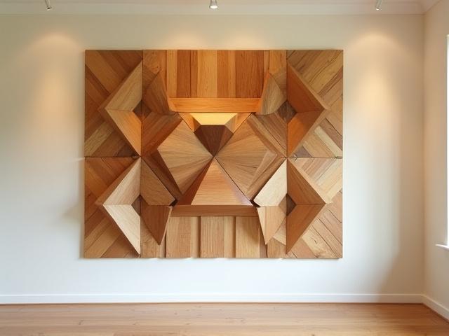 Geometric Wall Installation